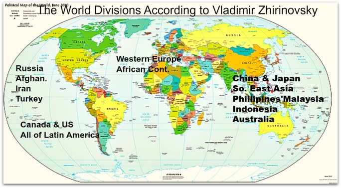 world divisions Zhirinovsky