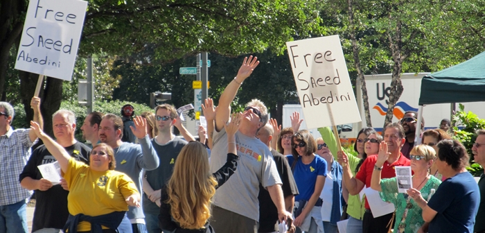 DETROIT PRAYER VIGIL FOR PASTOR SAEED, SEPT.26, 2013 sponsored by Voice of the Persecuted