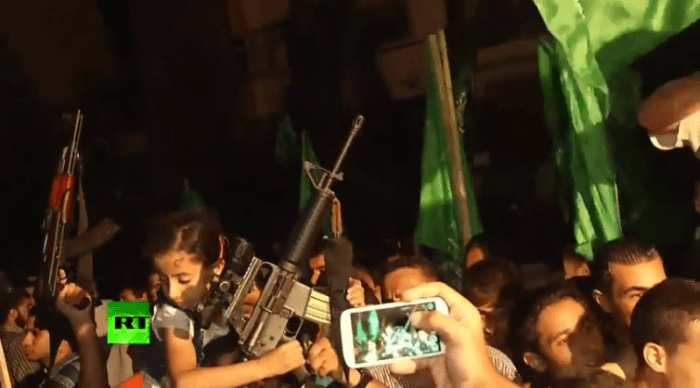 Screen shot: Notice the little girl