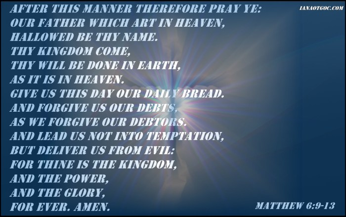 lords prayer
