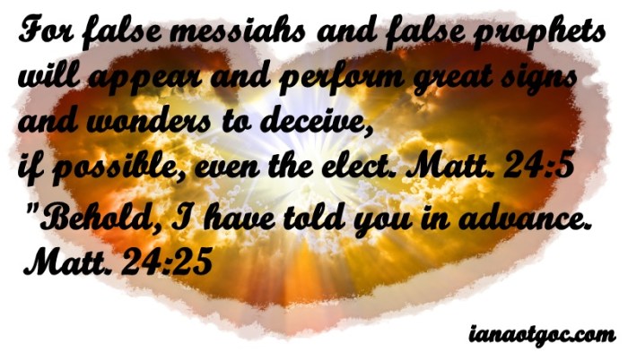 Jesus on false prophets