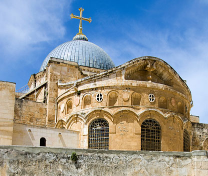 CHURCH OF THE HOLY SEPULCHER - THE MUSLIMS WANT THIS SITE FOR THEMSELVES!