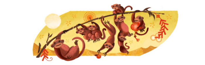 Capture from Google's celebration for the Lunar New Year