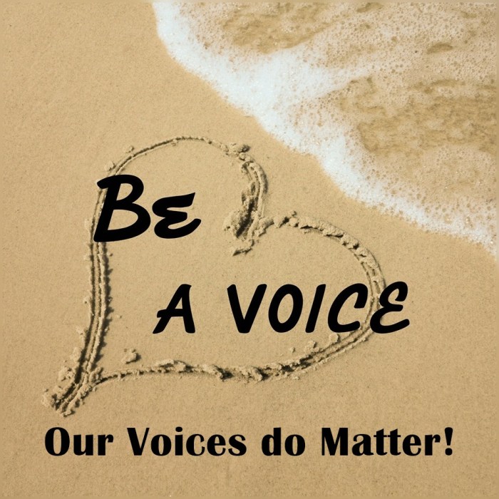 be a voice4
