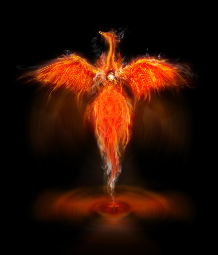 The Phoenix obtains new life by arising from the ashes of it's predecessor